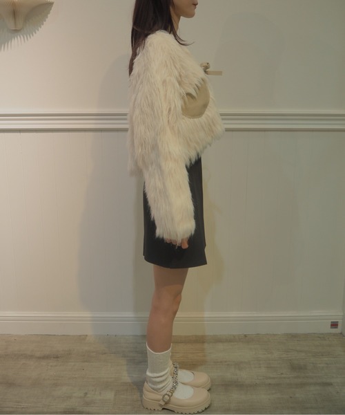 カーディガン Fuzzy Heart Applique Cardigan シャギーファーハートカーディガン レディース Fuzzy Heart Applique Cardigan シャギーファーハート