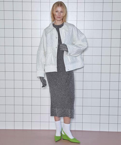 MAISON SPECIAL ワンピース Curl Yarn American Sleeve Maxi