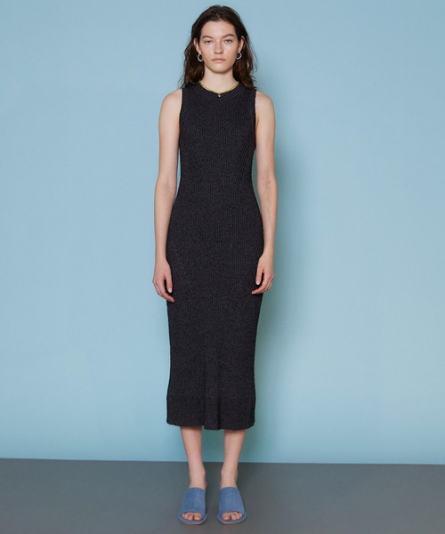MAISON SPECIAL ワンピース Curl Yarn American Sleeve Maxi