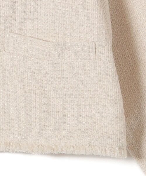 396y*専用 美品 シップス SHIPS ノーカラー ツイード ジャケット SHIPS ジャケット ノーカラージャケット 「セレモニー対応可
