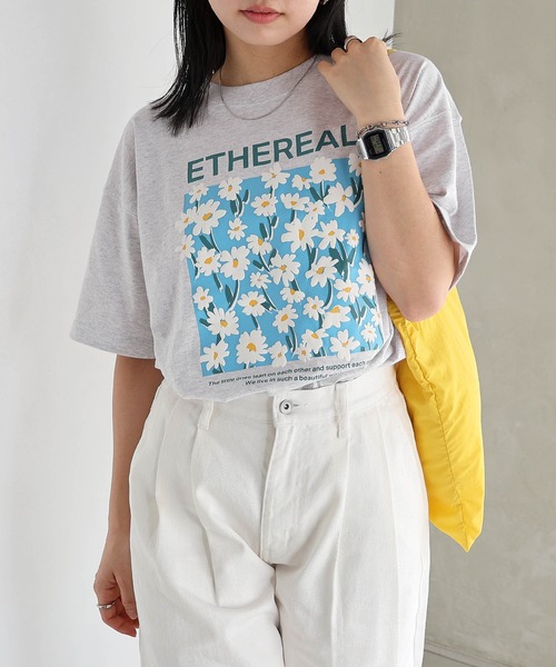 LEONARD フラワープリント 半袖Tシャツ L LEONARD 半袖シャツ フラワープリント - メルカリ