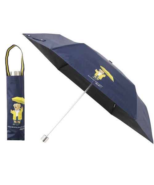 新品未使用POLO ポロベア晴雨兼用折りたたみ傘 POLO RALPH LAUREN 折りたたみ傘 遮光 晴雨兼用 折りたたみ日傘