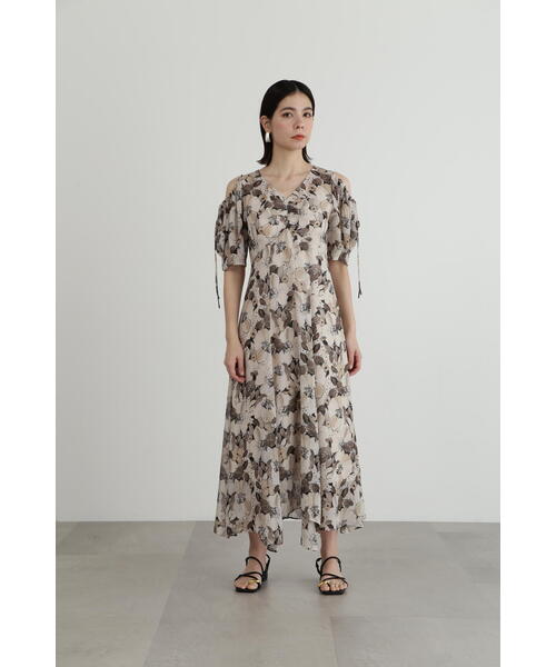 JIL STUART 定価3万3千円 ブルーフローラルシフォンワンピース JIL STUART 定価3万3千円 ブルーフローラルシフォンワンピース