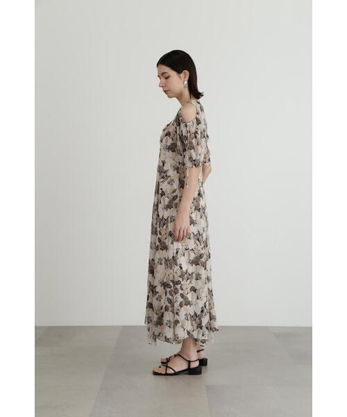 DVF Fleurette アニマル カフタン シルクシフォンワンピース セール】◇クレープシフォンワンピース（ワンピース）｜JILL