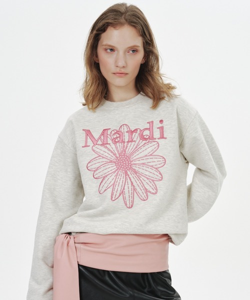 早い者勝ち⭐︎Mardi Mercredi フラワープリント スウェット新品 Mardi Mercredi（マルディメクルディ） トレーナー スウェット