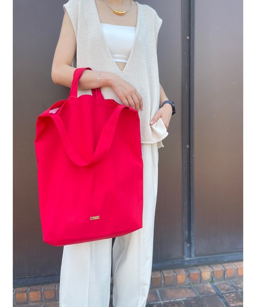 Scrap Book トートバッグ 「atneK」gold plate tote bag / ゴールド 