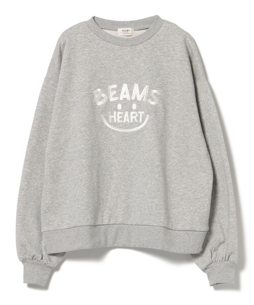 BEAMS HEART（ビームス ハート） トレーナー スウェット スマイル刺繍 