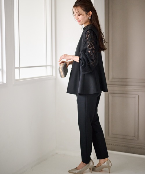 RANAN（ラナン） セットアップ 「2点セット」防シワ/抗菌防臭 ペプラム