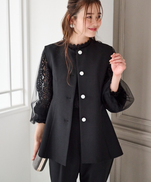 RANAN（ラナン） セットアップ 「2点セット」防シワ/抗菌防臭 ペプラム