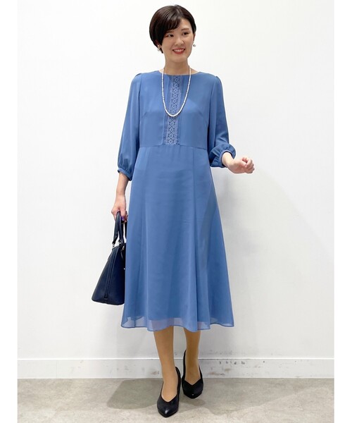 極美品✨Reflect ドライタッチ ワンピース フォーマル 近年モデル 洗える 夏SALE／UVカット／洗える／セットアップ可】ドライタッチ五分袖
