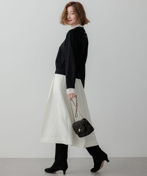 23区（ニジュウサンク） ニット セーター 「洗える」ヴィスコース