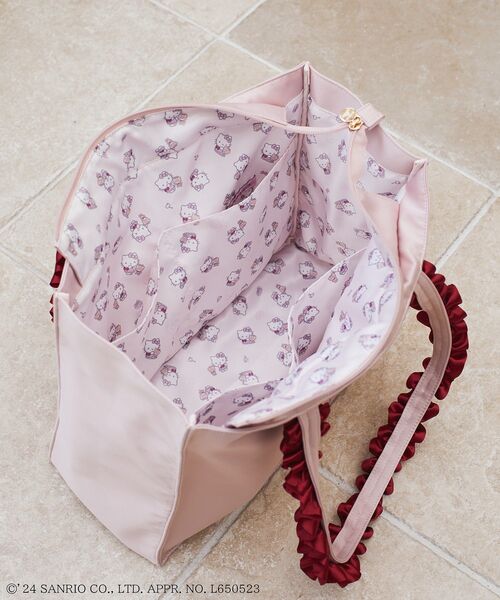 Maison de FLEUR トートバッグ HELLO KITTY フリルスクエア