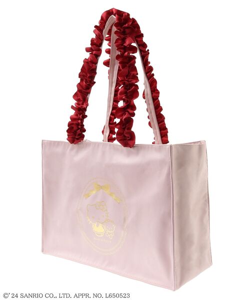 Maison de FLEUR トートバッグ HELLO KITTY フリルスクエア