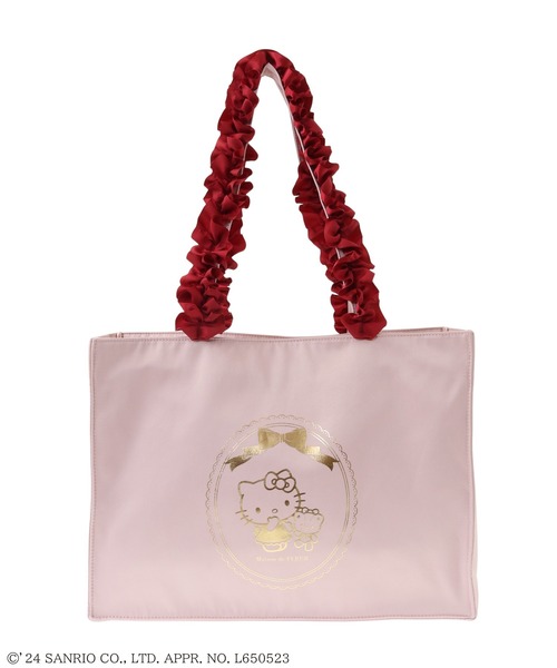Maison de FLEUR トートバッグ HELLO KITTY フリルスクエア