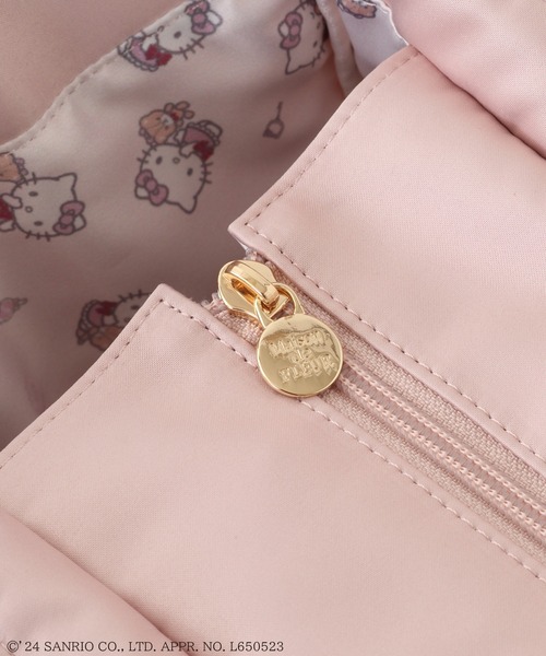 Maison de FLEUR トートバッグ HELLO KITTY フリルスクエア