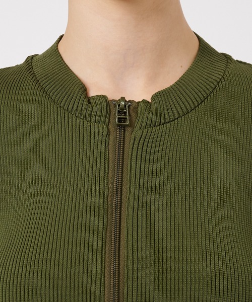 ODAKHA ニット 「ODAKHA/オダカ」W zipper gynoid knit/フロントジップ