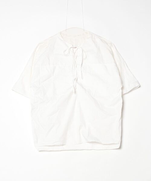「DRESSTERIOR」 半袖ブラウス - ホワイト レディース DRESSTERIOR 「DRESSTERIOR」 半袖ブラウス - ホワイト