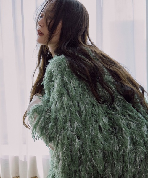 シャギーニットコート　　AMBIENT AMBIENT シャギーニットコート シャギーニットコート