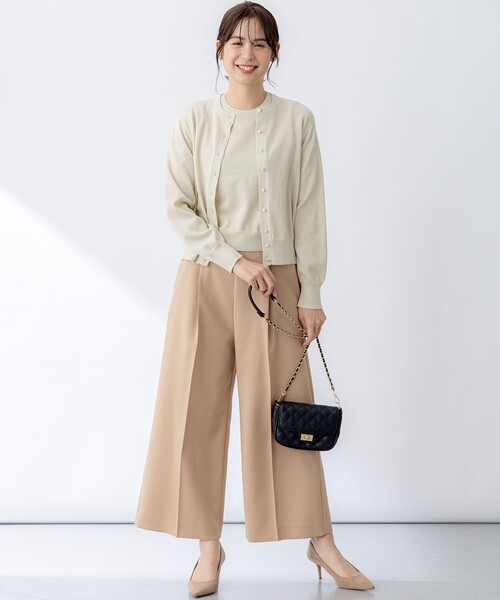 アンサンブル 5分袖ラメ入りアンサンブルニット : ZOZOTOWN Yahoo!店
