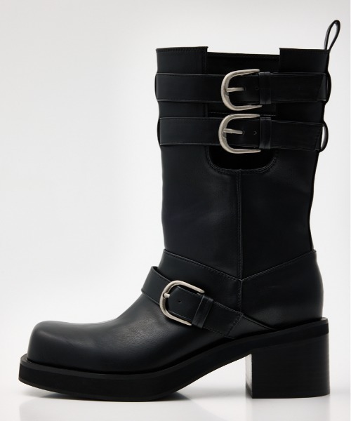 SLY SIDE HOLE MIDDLE ブーツ M 新品未使用 完売 ブラック SIDE HOLE MIDDLE ブーツ｜スライの通販｜&mall（アンドモール