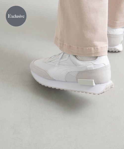 新品✨️PUMA 本革使用ハイテクスニーカー 厚底 定価15,400円 PUMA スニーカー PUMA Exclusive フューチャーライダー