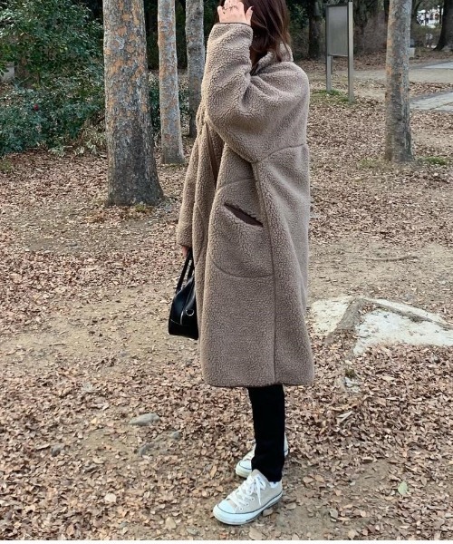 コート アウター スタンドカラーボアコート レディース : ZOZOTOWN