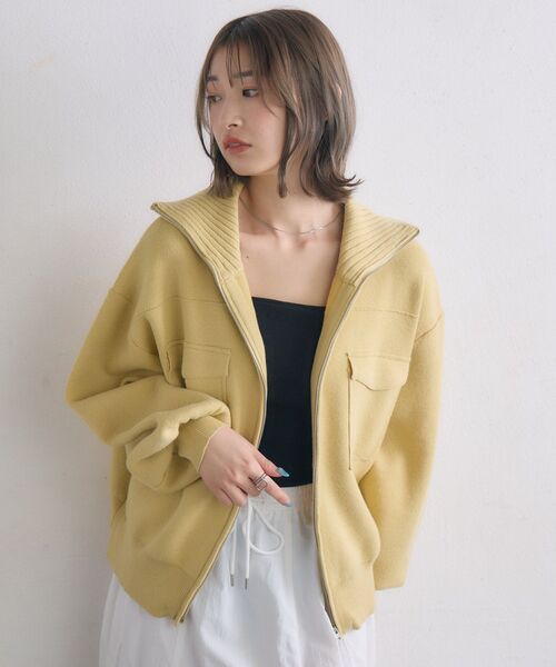 ZIP襟ニット 襟付きZIPニット|RETRO GIRL | RETRO GIRL ONLINE STORE レトロ