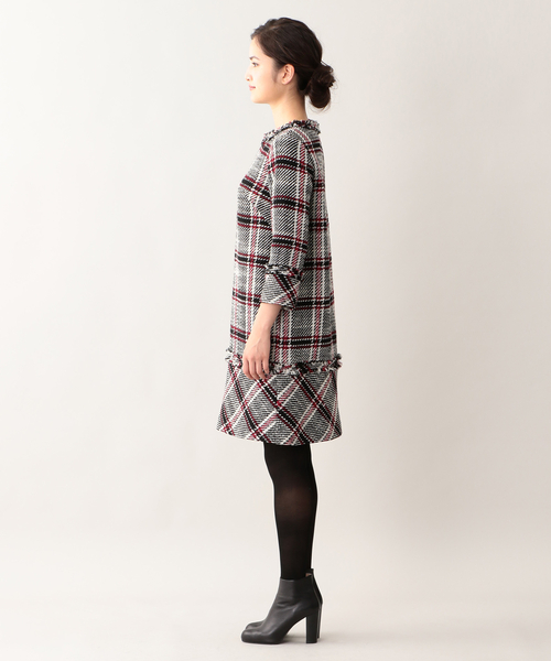 「EPOCA THE SHOP」 長袖ワンピース 40 ライトイエロー レディース_画像5