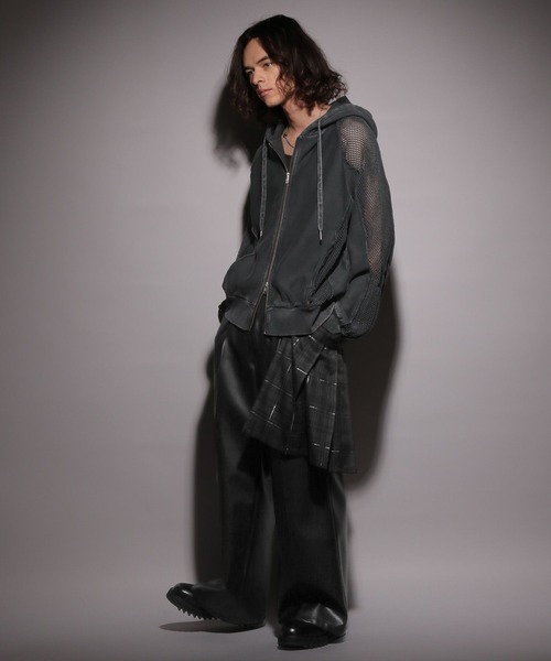 HARE パーカー 「UNDERGROUND MODE」メッシュキリカエZIP