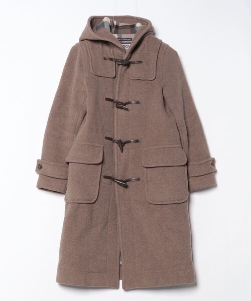 美品✨24AW ロンドントラディッション ケープ風ダッフルコート ブラウン 34 美品✨24AW ロンドントラディッション ケープ風ダッフルコート