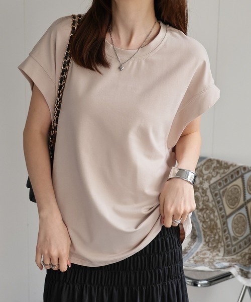 tシャツ 「レディース商品」ゆるシルエットフレンチスリーブTシャツ/トップス レディース | CREARE -LINO- | 03