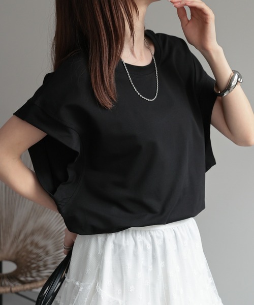 tシャツ 「レディース商品」ゆるシルエットフレンチスリーブTシャツ/トップス レディース | CREARE -LINO- | 20