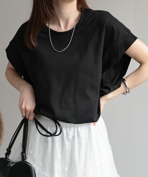 tシャツ 「レディース商品」ゆるシルエットフレンチスリーブTシャツ/トップス レディース | CREARE -LINO- | 16