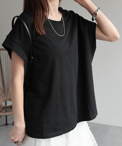 tシャツ 「レディース商品」ゆるシルエットフレンチスリーブTシャツ/トップス レディース | CREARE -LINO- | 17