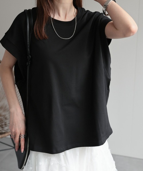 tシャツ 「レディース商品」ゆるシルエットフレンチスリーブTシャツ/トップス レディース | CREARE -LINO- | 22