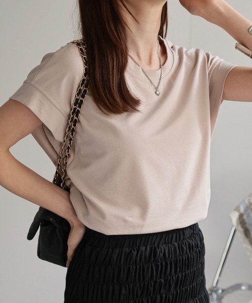 tシャツ 「レディース商品」ゆるシルエットフレンチスリーブTシャツ/トップス レディース | CREARE -LINO- | 08