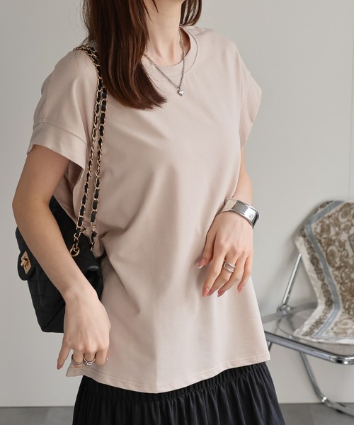 tシャツ 「レディース商品」ゆるシルエットフレンチスリーブTシャツ/トップス レディース | CREARE -LINO- | 09
