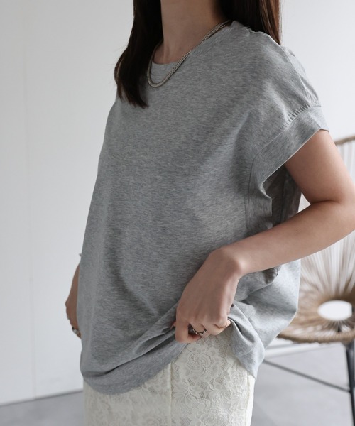 tシャツ 「レディース商品」ゆるシルエットフレンチスリーブTシャツ/トップス レディース | CREARE -LINO- | 12