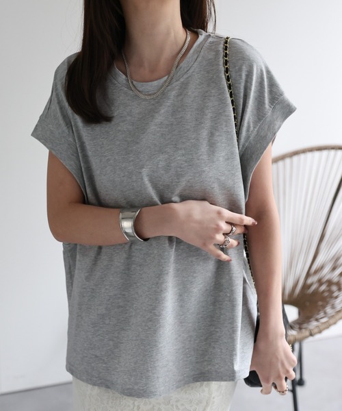 tシャツ 「レディース商品」ゆるシルエットフレンチスリーブTシャツ/トップス レディース | CREARE -LINO- | 10