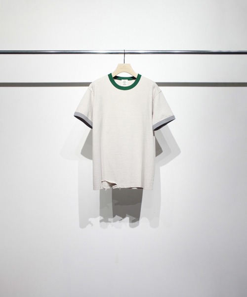 soe（ソーイ） tシャツ Ripped Ringer T Shirts メンズ : ZOZOTOWN