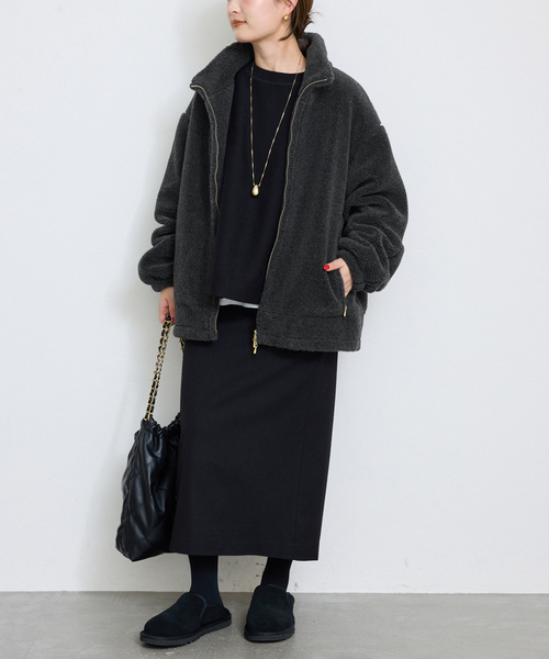 美品　スローブイエナ　アウター SLOBE IENA（スローブイエナ） ブルゾン 38 アイボリー レディース