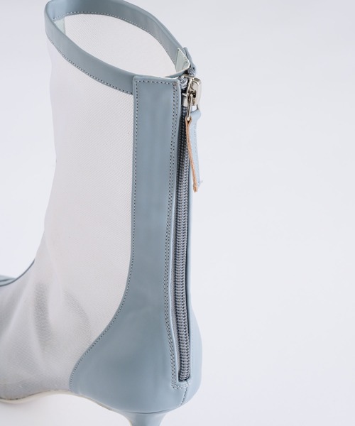 「J1U by LA BELLE ETUDE」 ショートブーツ S ライトブルー レディース_画像4