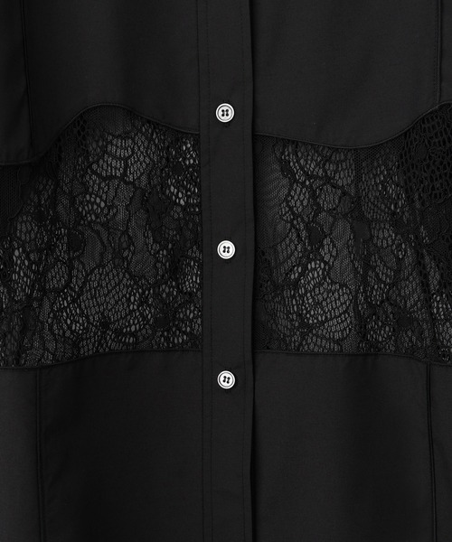 ADAM ET ROPE'（アダムエロペ） ブラウス シャツ ウエストレースシャツ