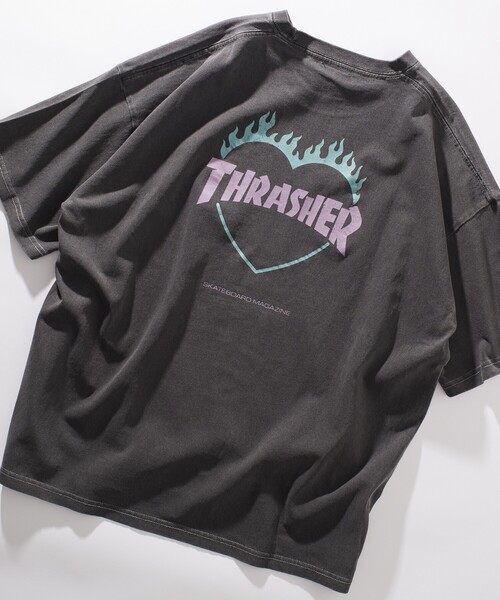 THRASHER フレイムロゴ トートバッグ ブラック capsule091_thrasher197-thc800-0041