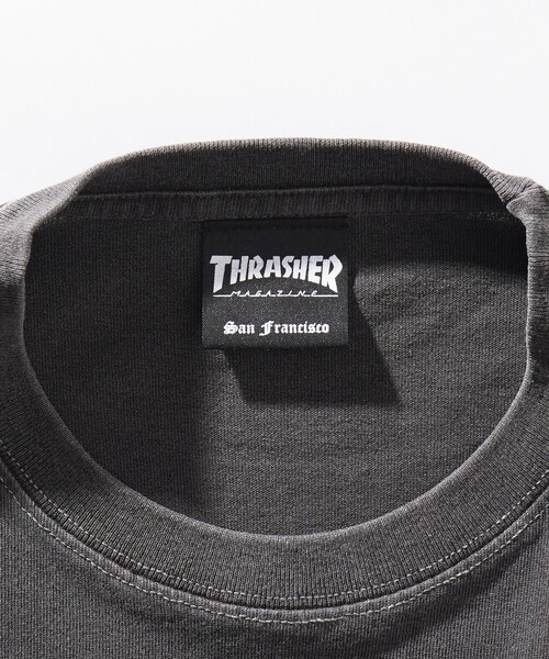 THRASHER tシャツ THRASHER/スラッシャー バックロゴフレイム
