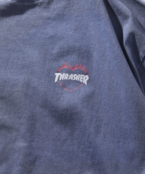 THRASHER tシャツ THRASHER/スラッシャー バックロゴフレイム