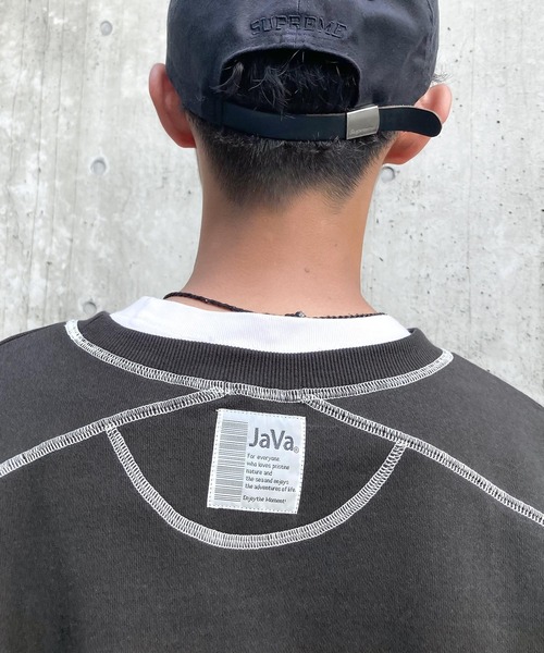 「Java」 スウェットカットソー SMALL ブルー メンズ