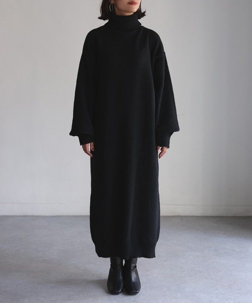 「Riberry」 ニットワンピース FREE チャコールグレー レディース_画像7