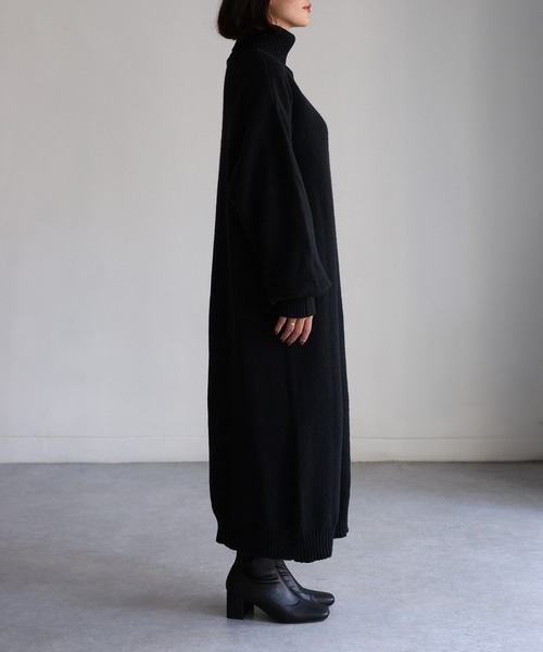 「Riberry」 ニットワンピース FREE チャコールグレー レディース_画像8