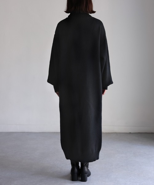 「Riberry」 ニットワンピース FREE チャコールグレー レディース_画像9